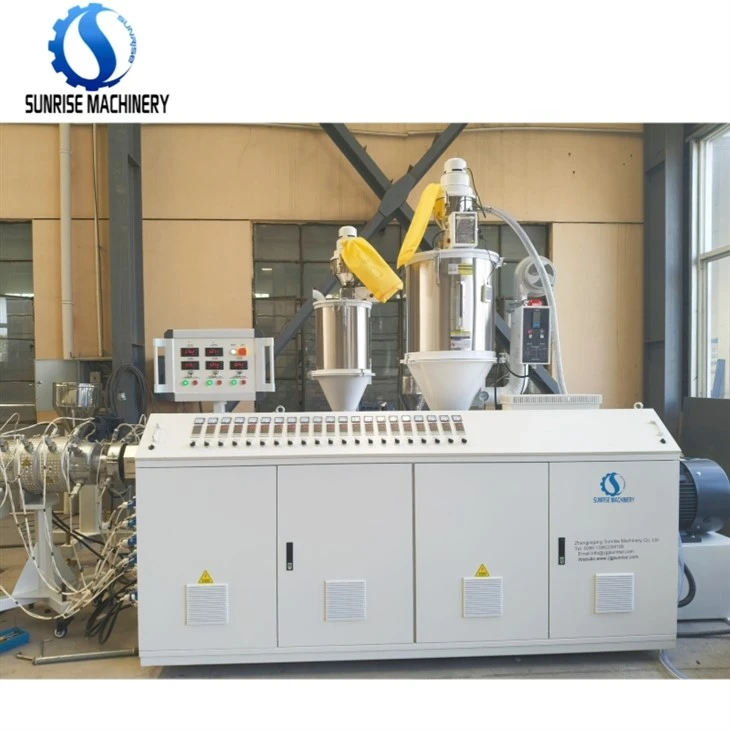 PE pipe extruder machine